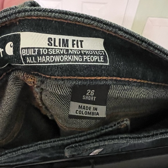 Women’s Short Slim Fit Carhartt Jeans Size 26 - Picture 3 of 5